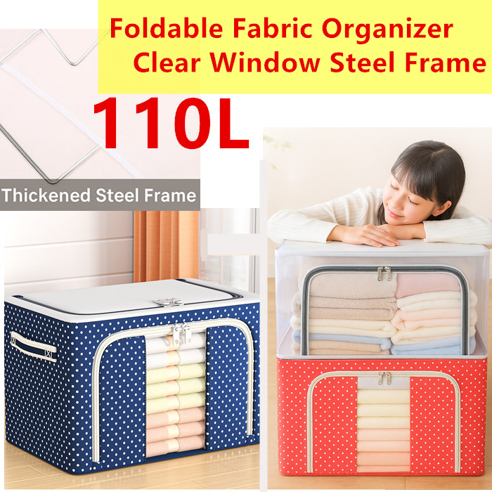 24-110L Extra Large Foldable Bag Foldable Basket Organizer Large ...