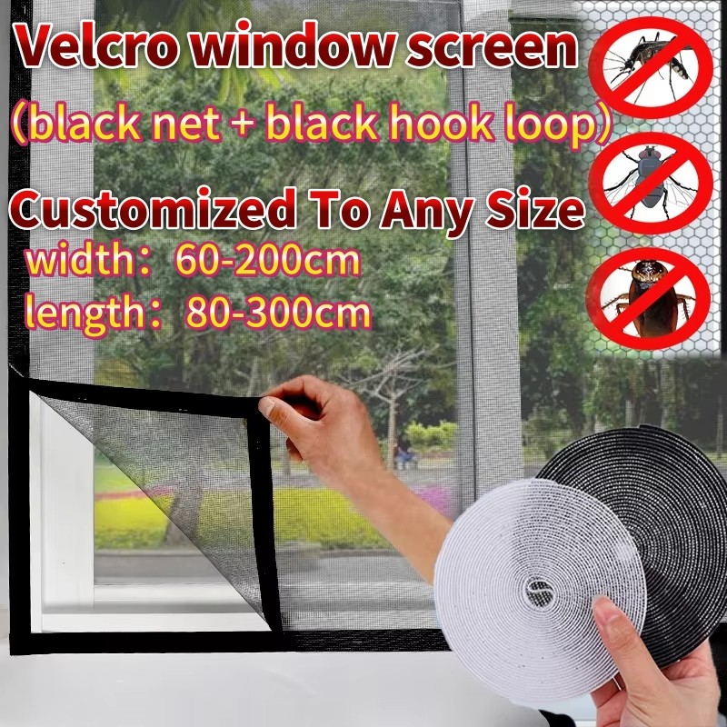 【MY Delivery 】Customizable Size Anti Mosquito Window Screen Mesh Self ...
