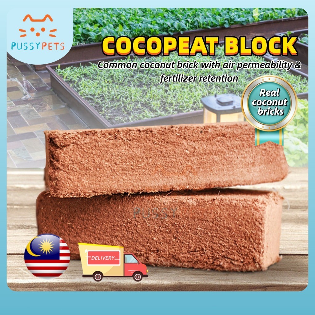 COD Local Delivery Premium Compressed Coco Peat Brick 300g Organic ...