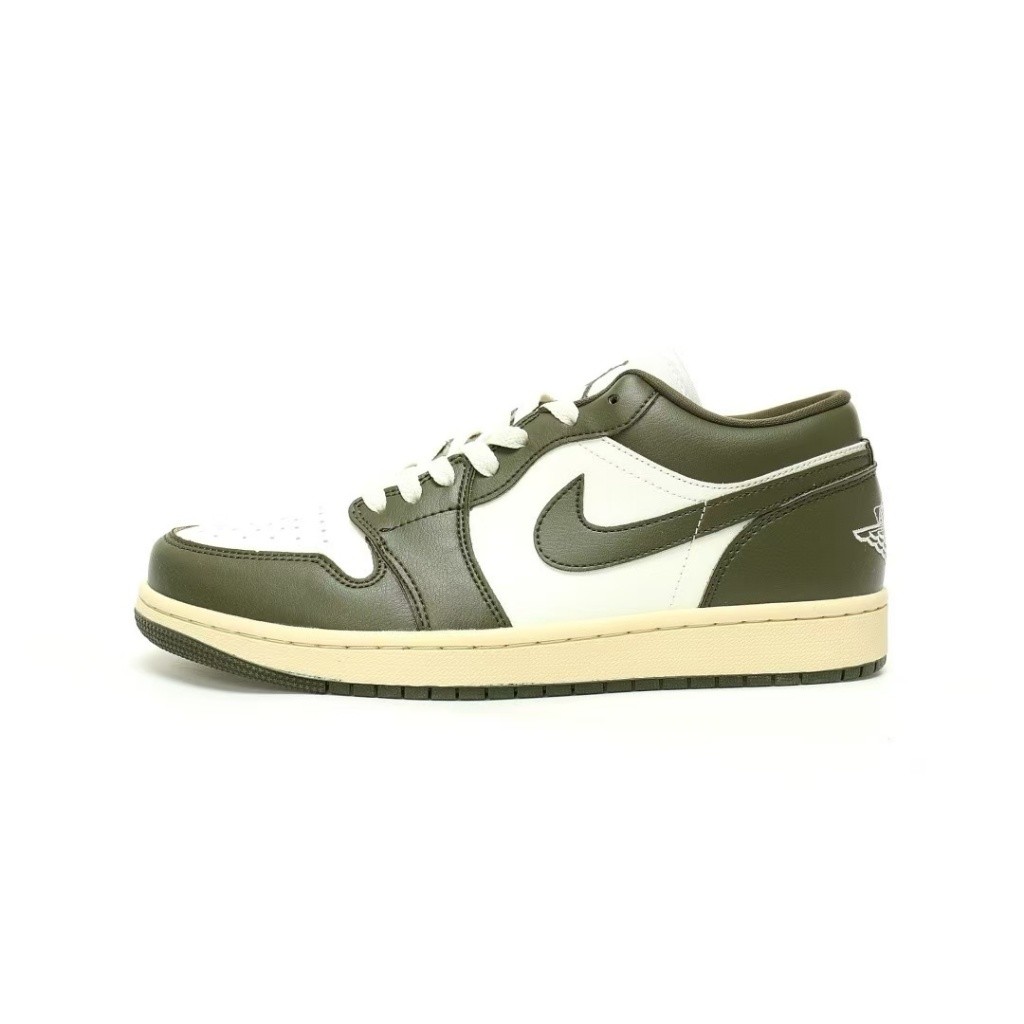 Nike Air Jordan 1 Low Classic Retro Lifestyle Basketball Shoes "Olive ...