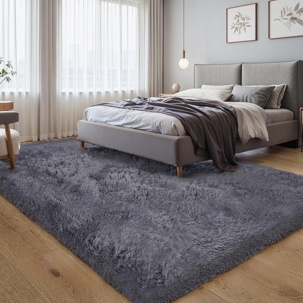Rug Shag Fluffy for Living Room Soft Plush Washable Fuzzy Carpet for ...