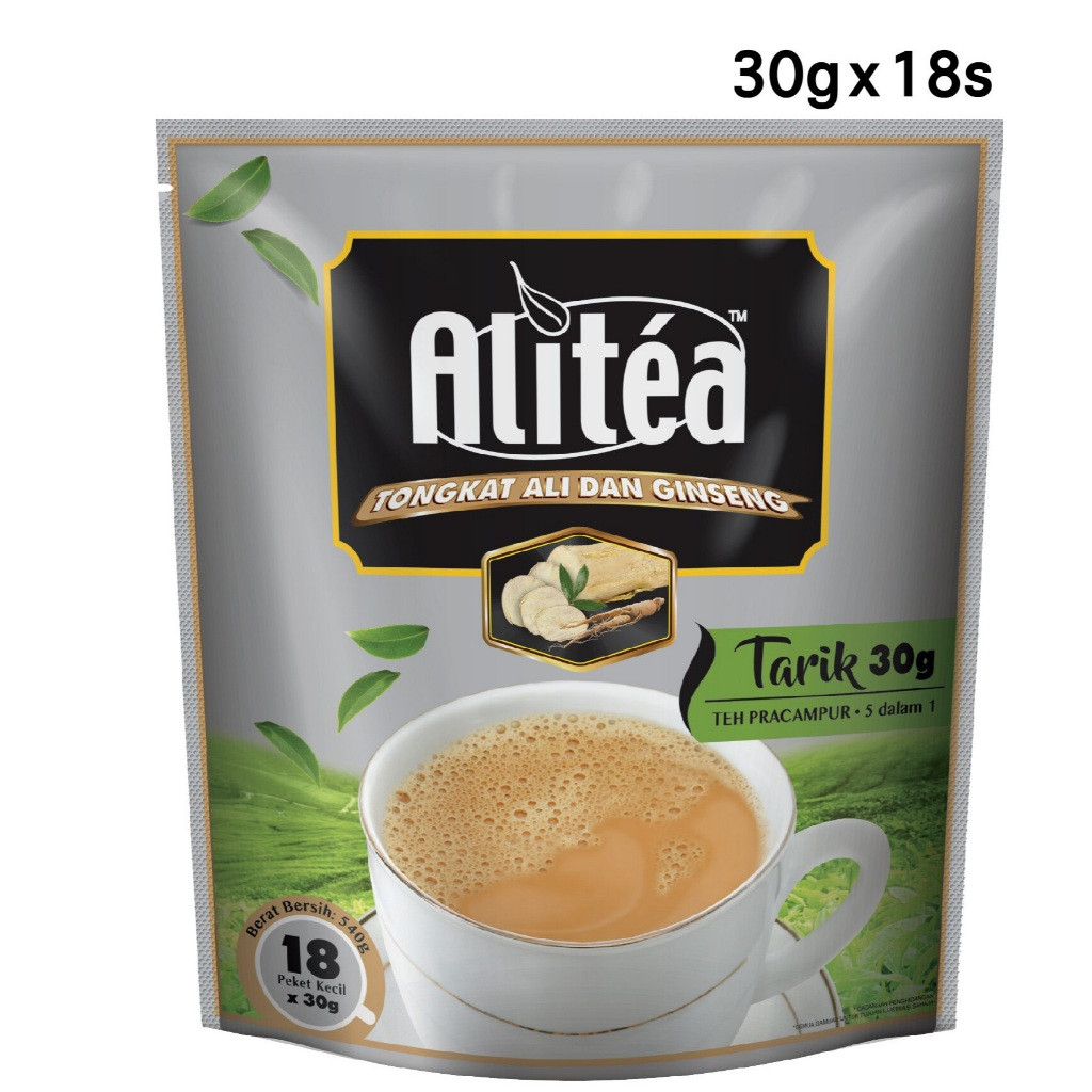 ALI TEA Teh pracampuran teh tarik,Tongkat Ali dan Ginseng 18s x 30g ...