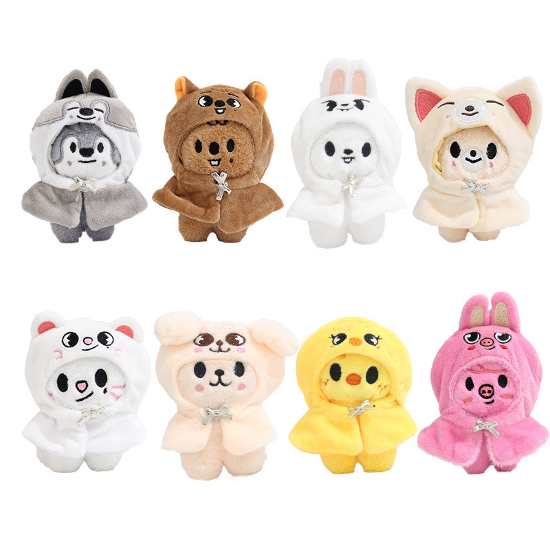 10cm Kpop Idol Stray Kids Plush Doll with Cute Cover SKZ Fans
