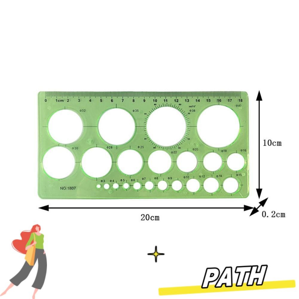 PA-HOME Ruler, Geometric Template Technical Drawing Circle Stencil ...