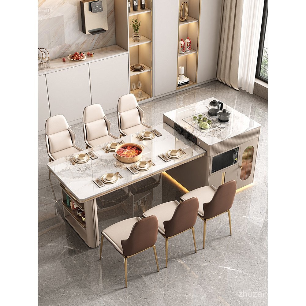 Slate Island Table Dining Table Integrated Modern Simple Household ...