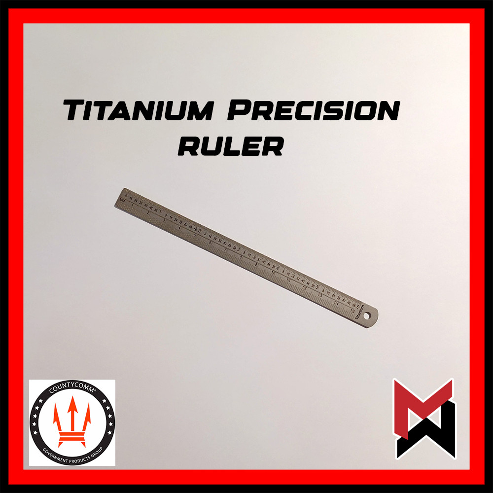CountyComm Maratac - Ti Titanium Ruler 6