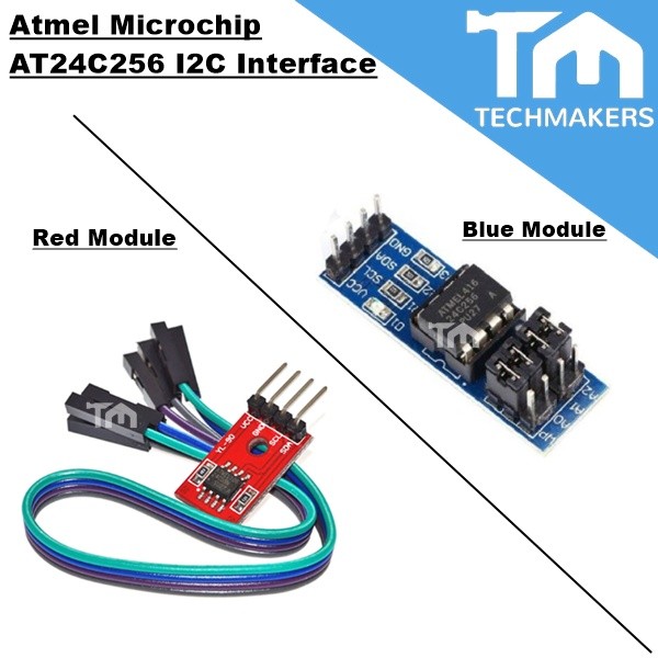 Atmel Microchip AT24C256 I2C Interface EEPROM Memory Module 256K Byte Storage Read/Write