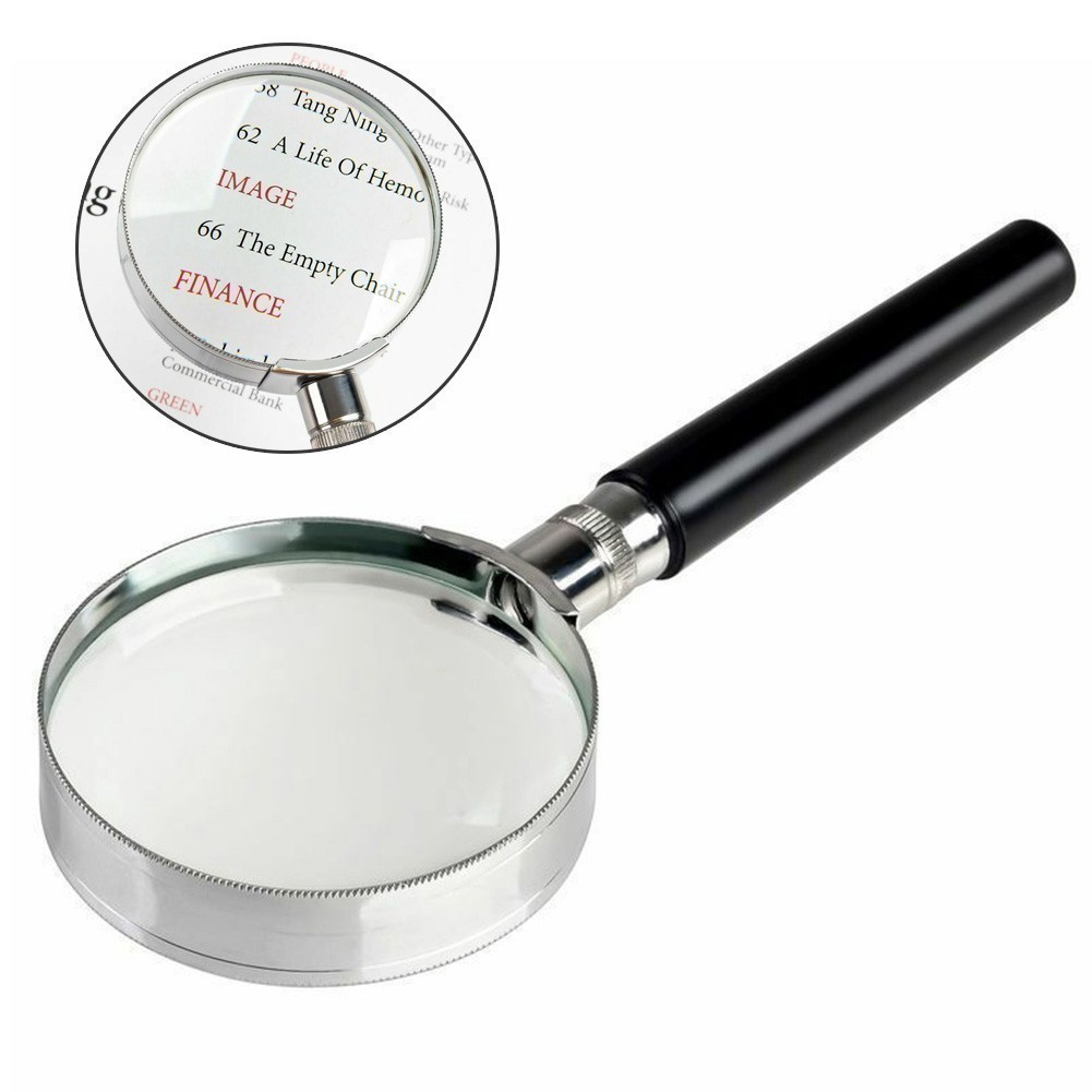 (MULSTORE) 10X Magnification Handheld Magnifier Magnifying Glass Handle ...