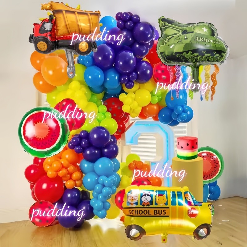 Back to School Balloon Arch Garland Kit School Bus for Classroom Party ...