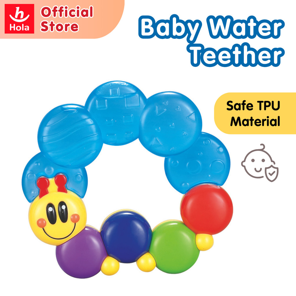 Hola Rattle Teether Fun (2-in-1 Rattle & Water-Filled Teether) | Shopee ...