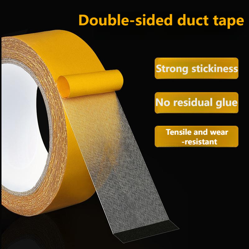 4cm x 9m Mesh Fiber Double Sided Cloth Tape Super Strong Adhesive No ...