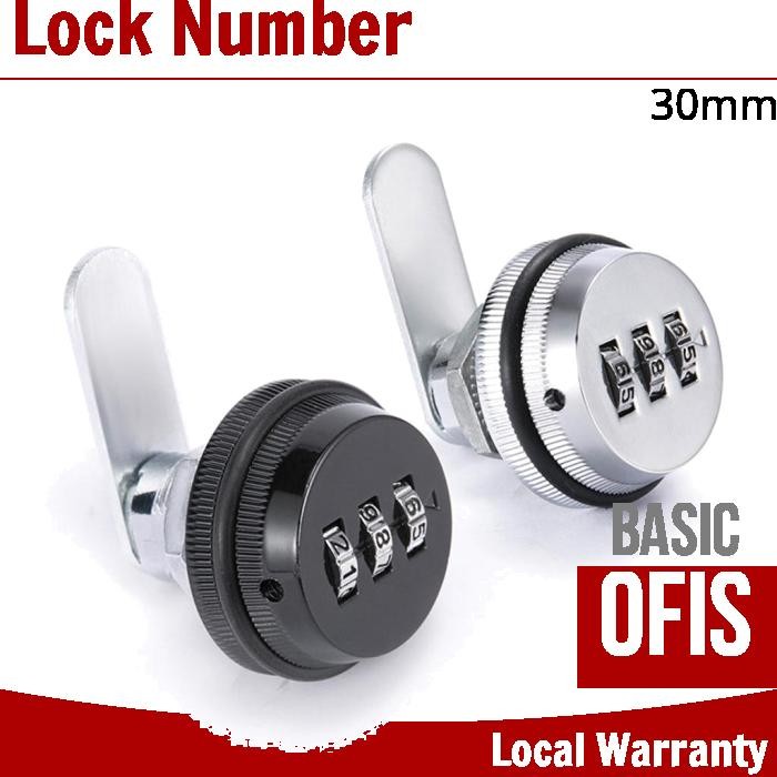 30mm 3 Digit Alloy Number Combination Cam Lock Locker Keyless | Shopee ...