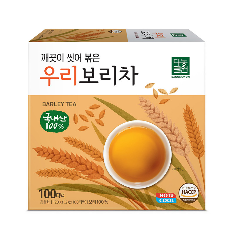 Danongwon Roasted Barley Tea 100T / Best Hot Tea / 100% Korean barley ...