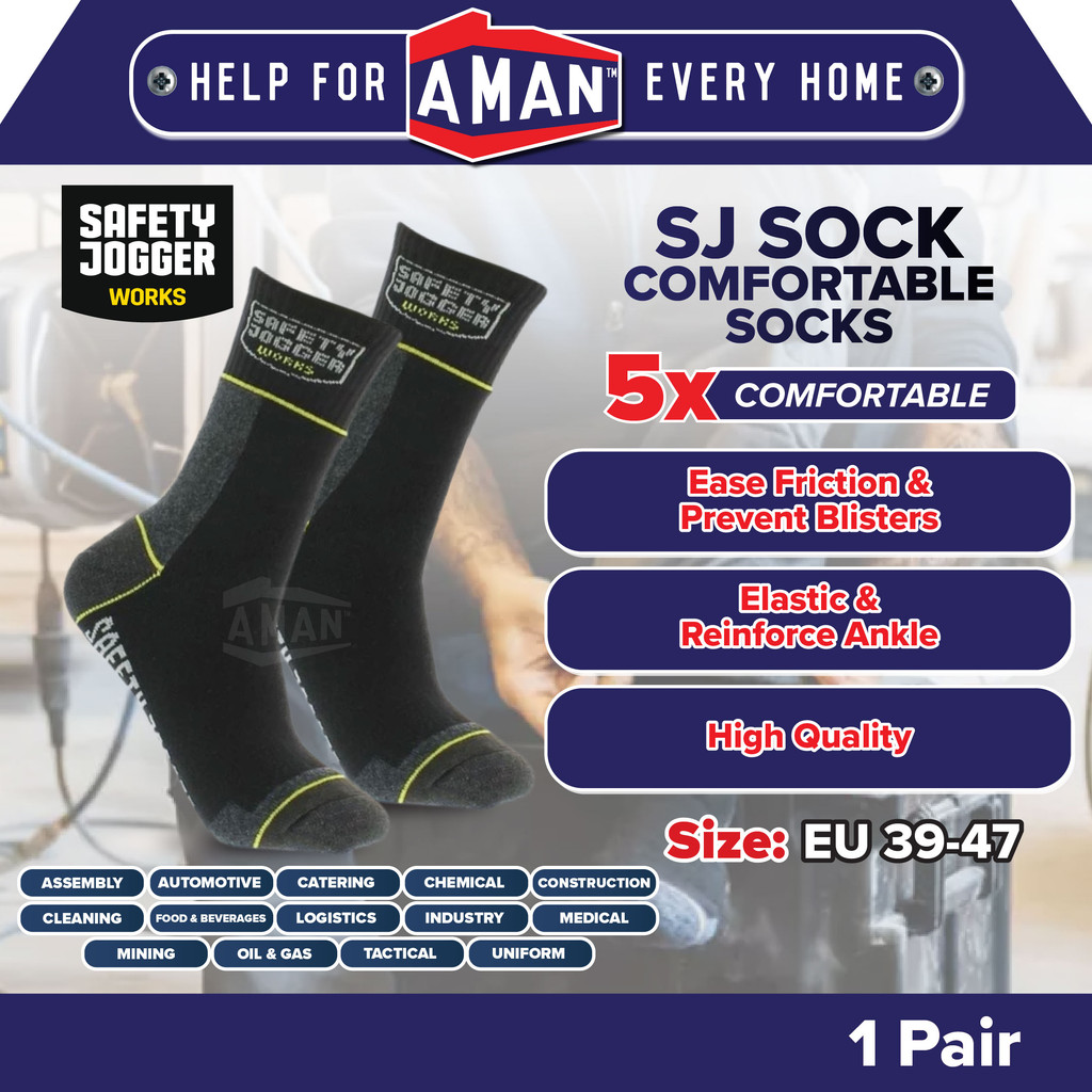 Safety Jogger Quick Dry Work Socks Heavy Duty Stocking 1 Pairs | Shopee ...