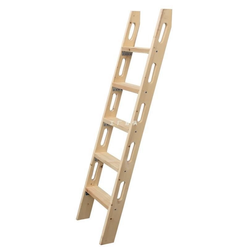 Compound Indoor Outdoor Ladder Climbing Ladder Solid Wood Attic Stairs ...