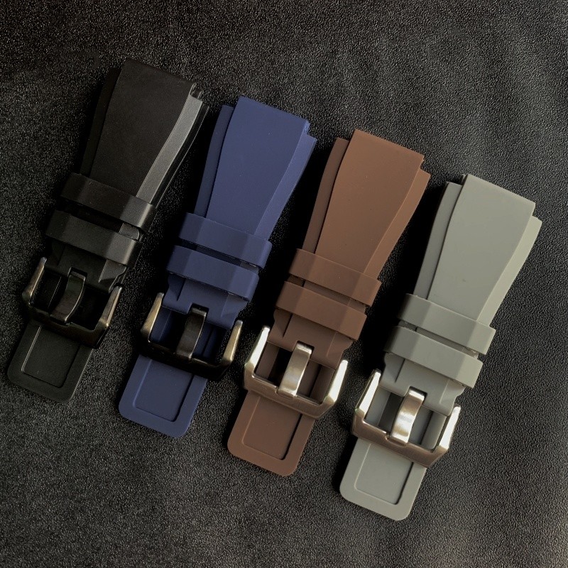 BR 24mm Echtlederband Mit Schnalle Für Bell And Ross Uhr BR01