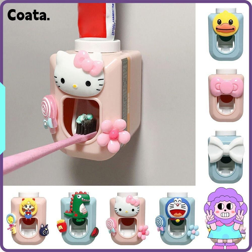 COATA Sanrio Toothpaste Squeezer, Waterproof Wall Mounted Automatic ...