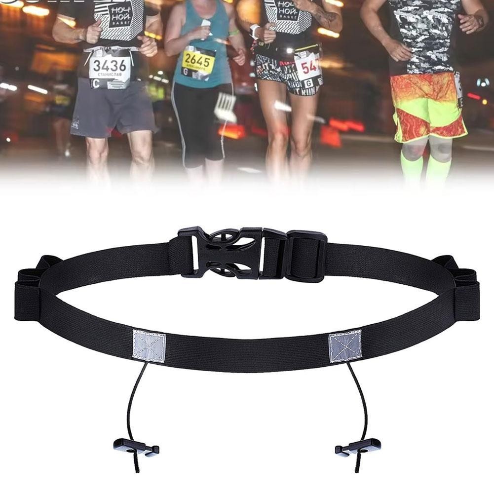 Reflective Race Bib Belt Marathon-running Number Plate Outdoor Sports ...