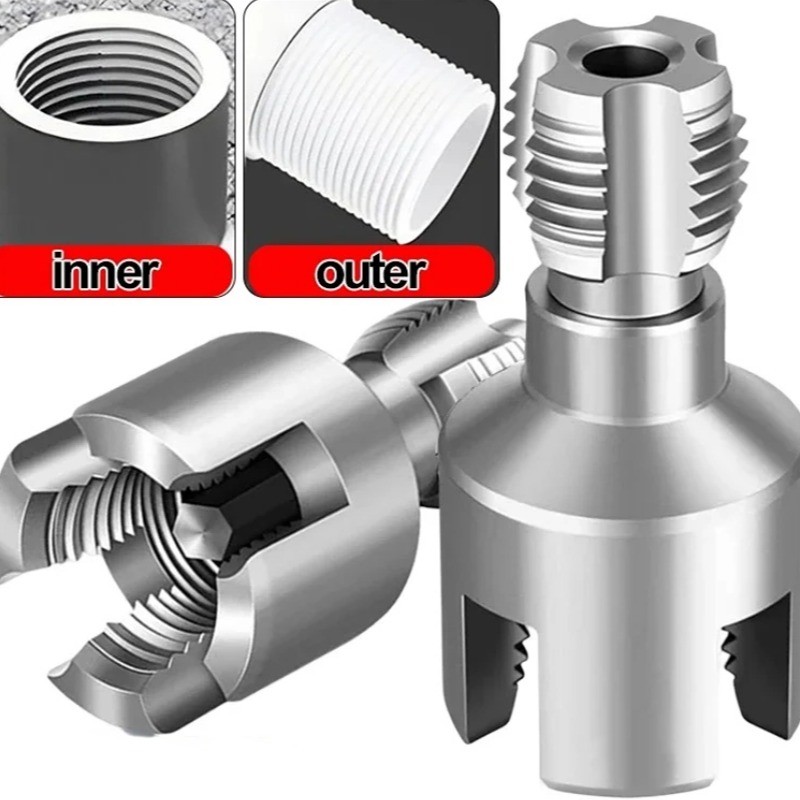 Carbon Steel Water Pipe Threader 4/6 Points Internal External Pipes ...