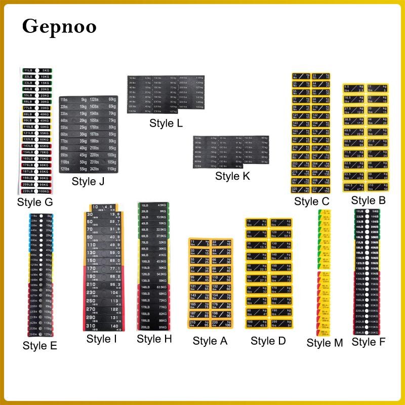 Gepnoo Weight Stack Labels Decals Weight Stack Labels Fitness Equipment ...