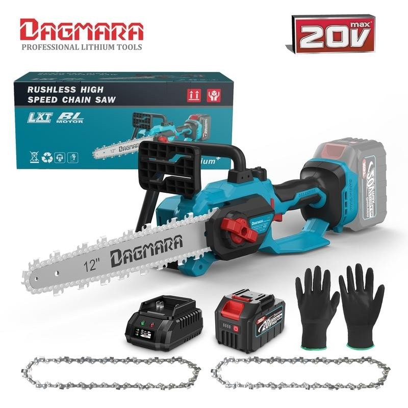 12” Chainsaw Gergaji Rantai Elektrik Mini Portable Genggam Lithium 20 ...