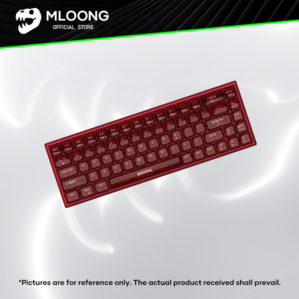 MLOONG Components and Accessories 68 Keys RGB Mechanical Keyboard ...