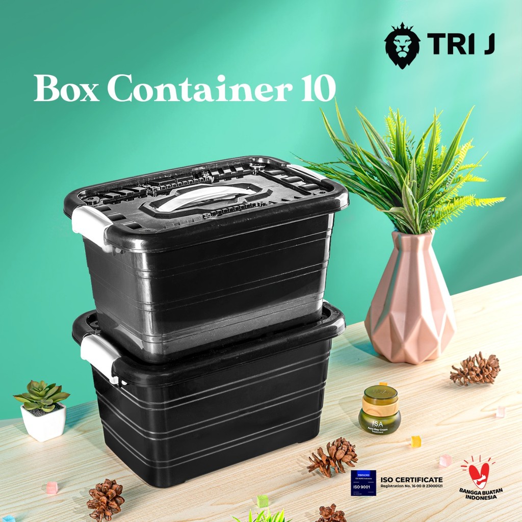 10 LITER CONTAINER BOX + HANDLE - Plastic Box Container / Container Box ...