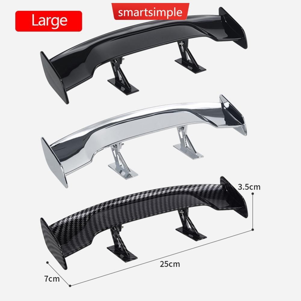 SMARTSIMPLE 1Pc Universal Car Mini Tail Wing Carbon Fiber Look Mini ...