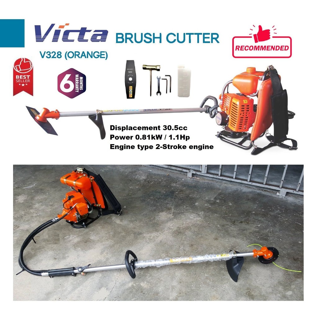 Victa Back-pack 30.5cc Gasoline Brush Cutter & Grass Trimmer | Shopee ...