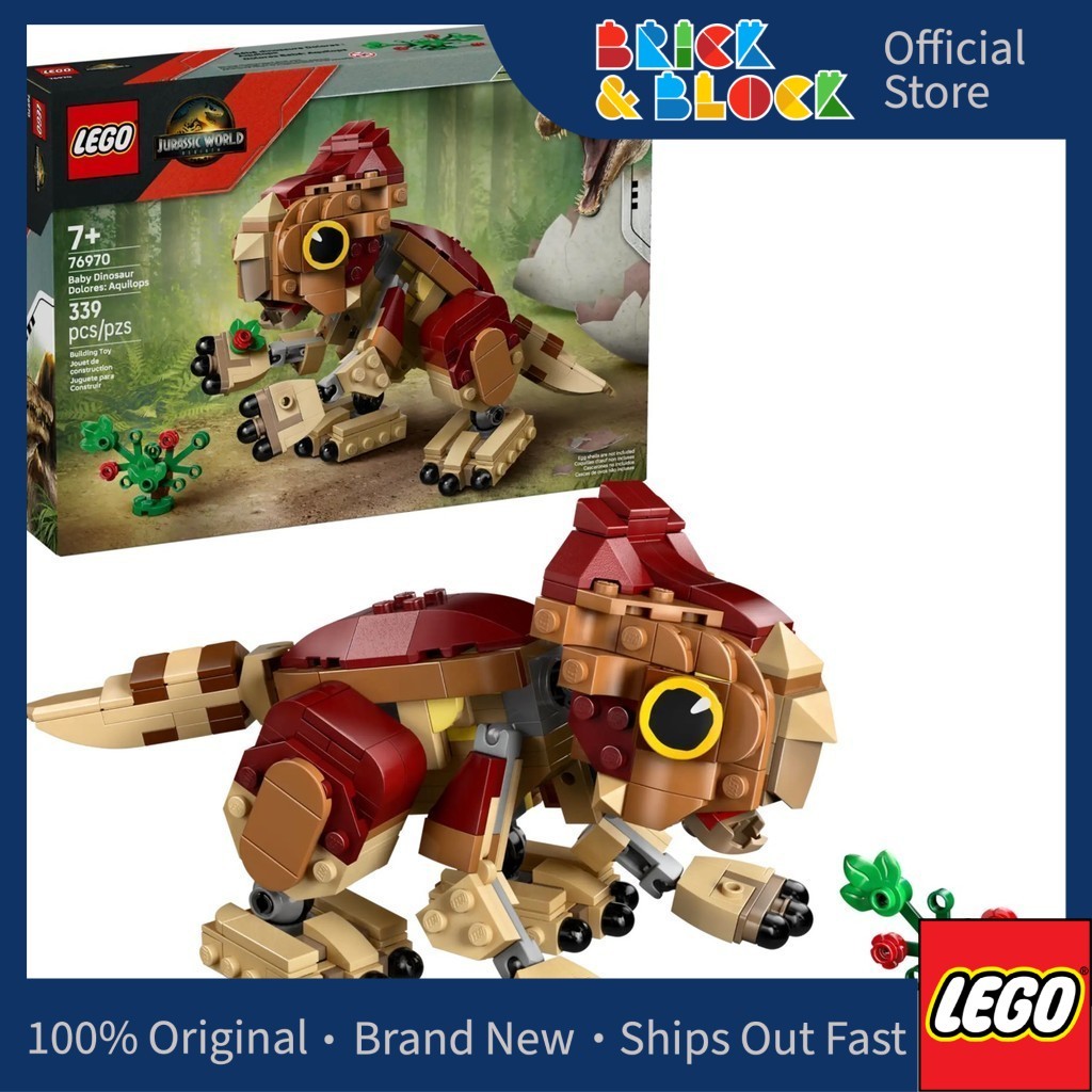 LEGO 76970 Baby Dinosaur Dolores: Aquilops | LEGO Jurassic World | Anak ...