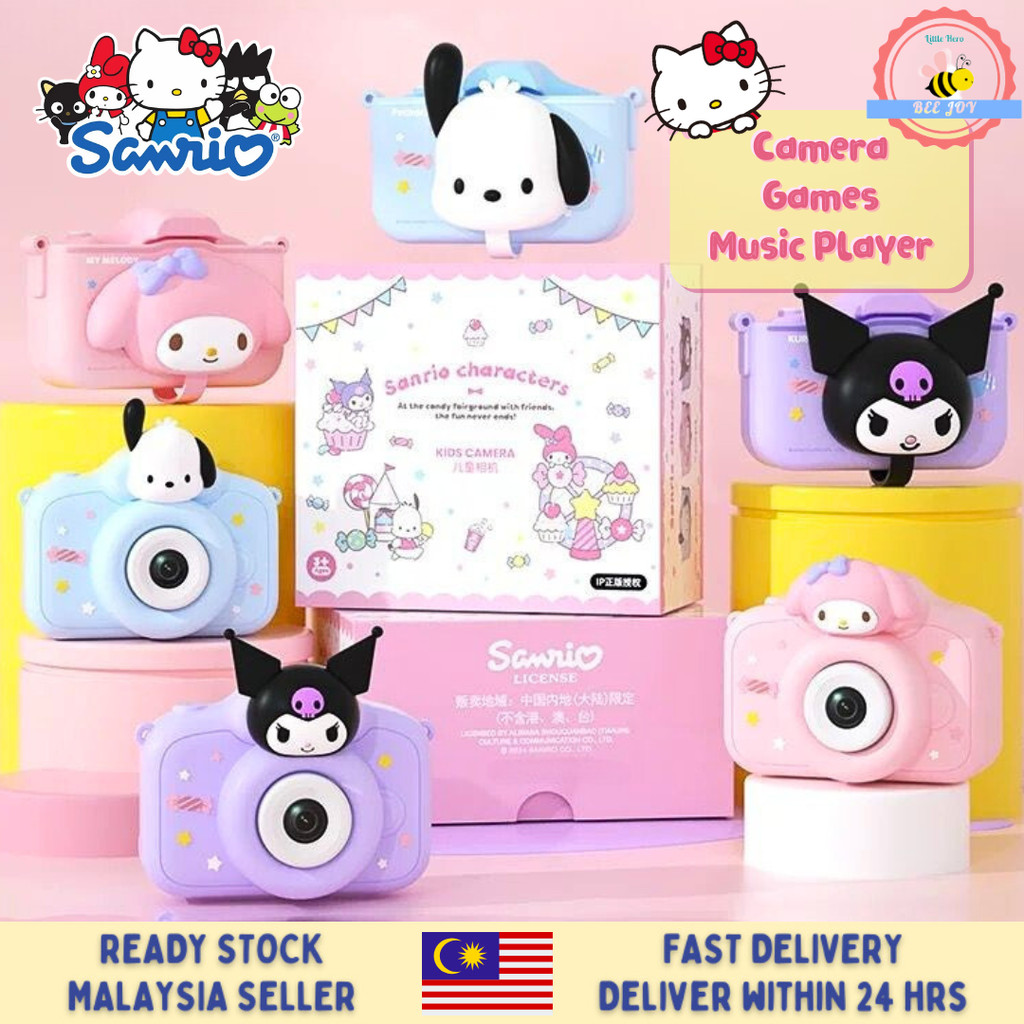 BEEJOY Ready Stock Sanrio Cartoon Kuromi Kids Camera Video Recorder ...