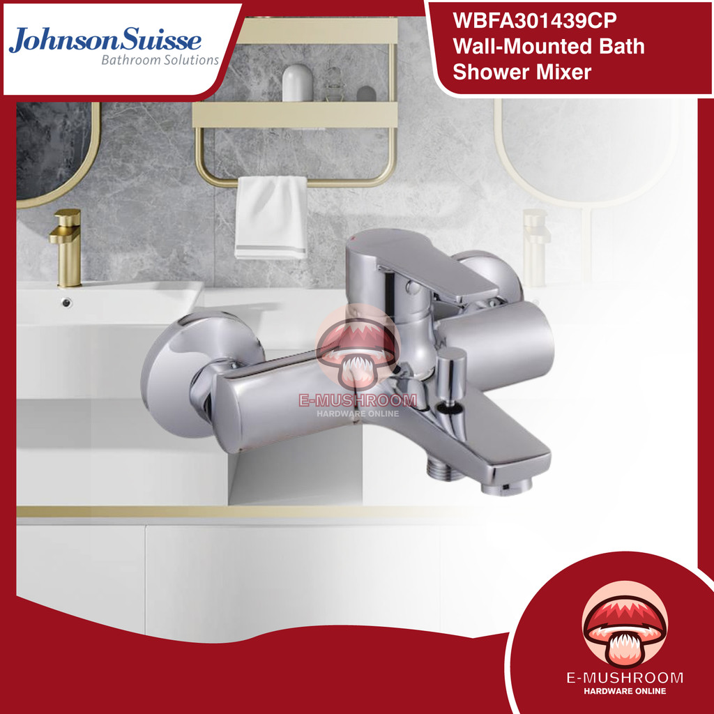 Johnson Suisse Turin Wall Mounted Bath Shower Mixer Without Shower Kit ...