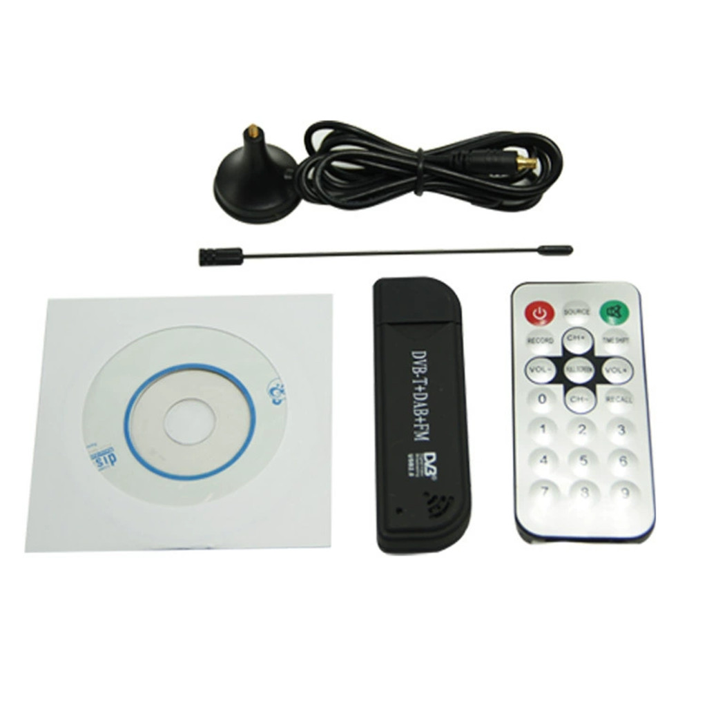 Mini equipo de vídeo para TV, DVB T Dongle, DAB, FM, RTL2832U, FC0012