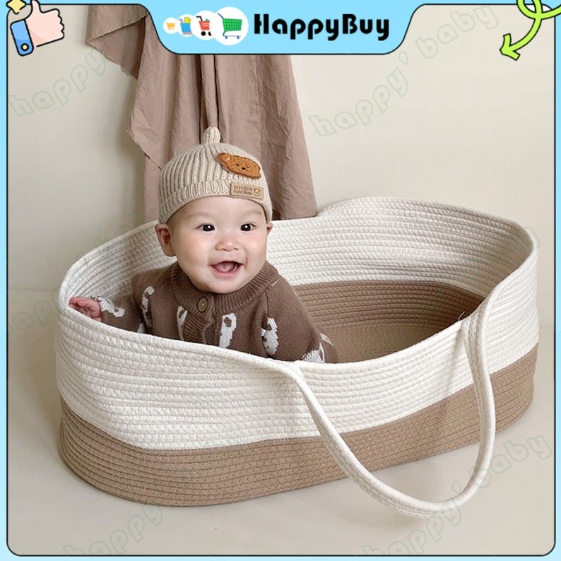 Baby Bassinet Basket Portable Baby Crib Bakul Baby New Born Cotton