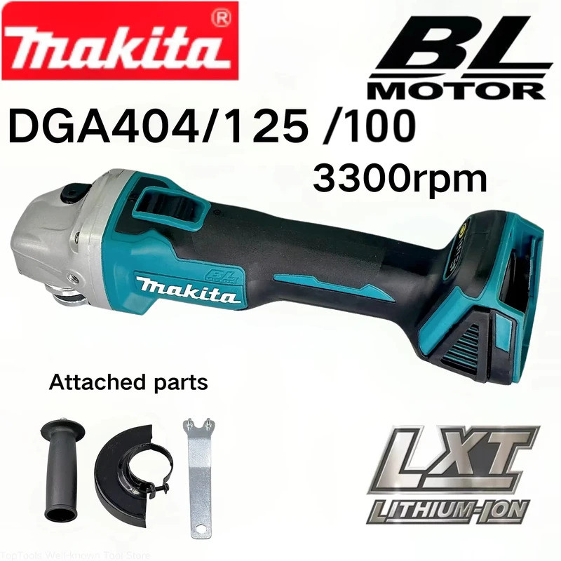 Meuleuse Angulaire Makita DGA404 – 125/100 Mm, Brushless, 18V, Sans Batterie Ni Chargeur