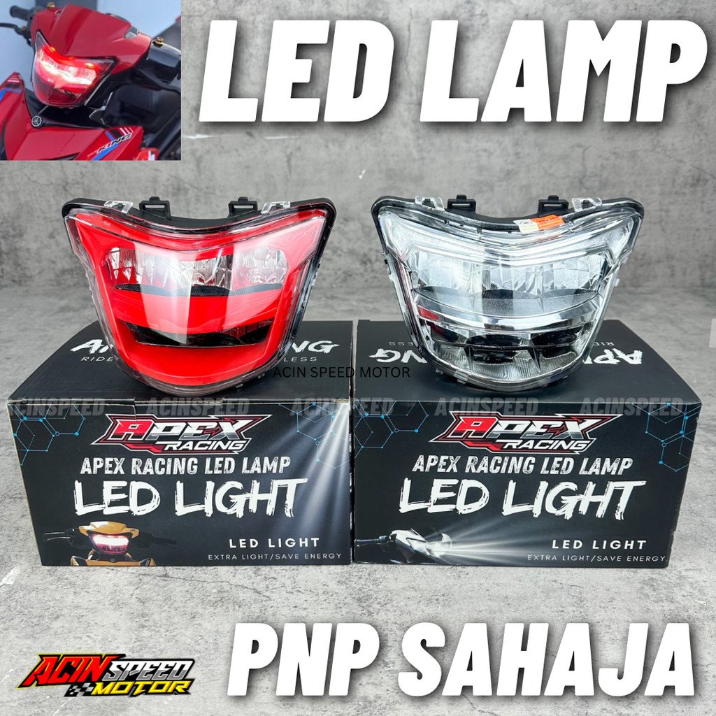 APX RACING Y15ZR V1 Head Lamp LED/ Y15 V1 LAMPU DEPAN LED ZHIPAT/ LED ...