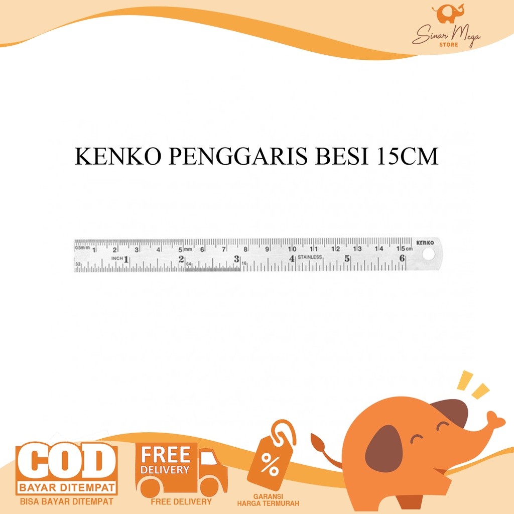Kenko Iron Ruler 15 cm | Shopee Malaysia