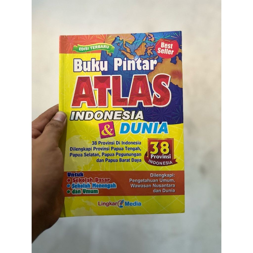 Smart Book Atlas of 38 Provinces of Indonesia & the World / BK | Shopee ...