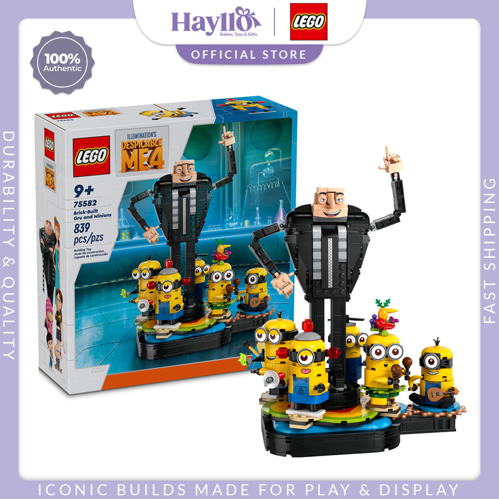 LEGO Despicable Me Brick-Built Gru and Minions 75582 | Shopee Malaysia