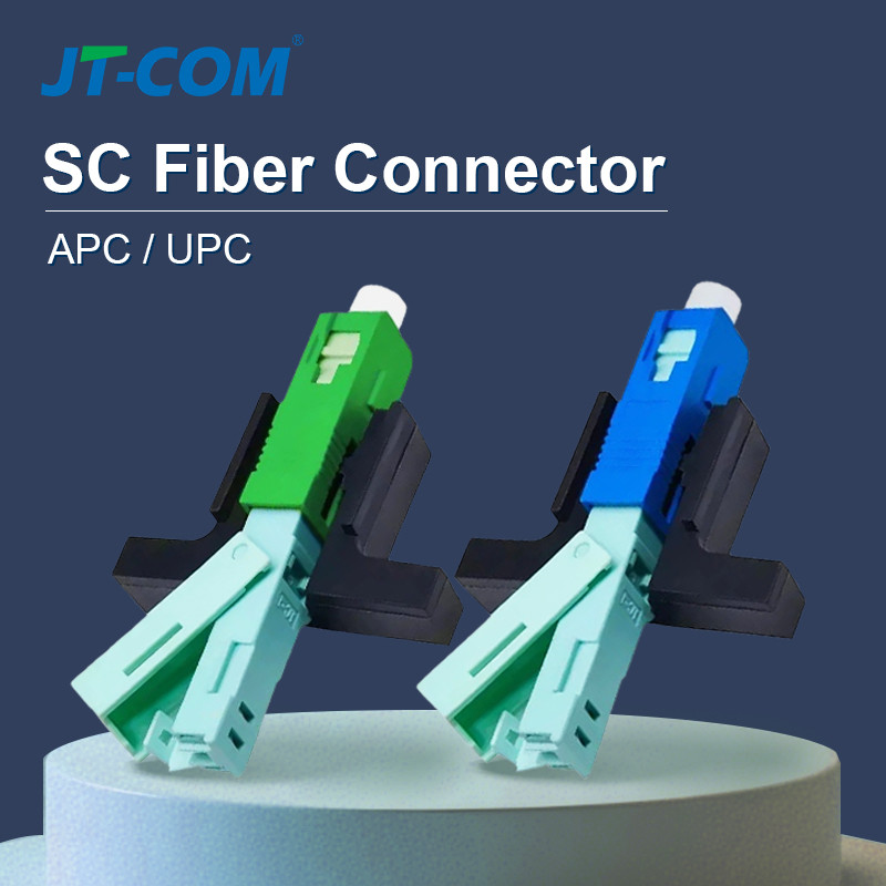 JT-COM SC Connector Butterfly FTTH UPC/APC Built-In Fiber Optic Fast ...