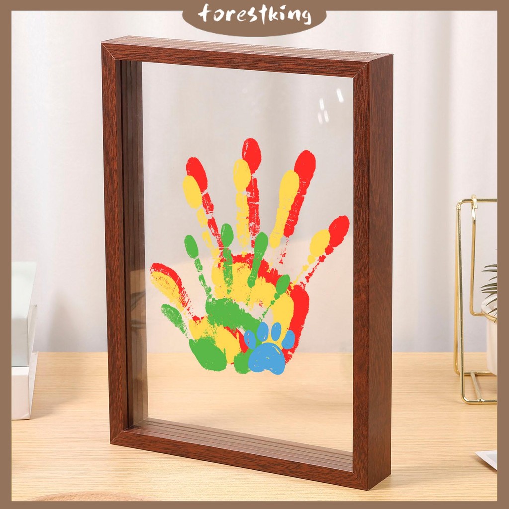 Baby Handprint and Footprint Keepsake Frame Set Decorative DIY Family ...