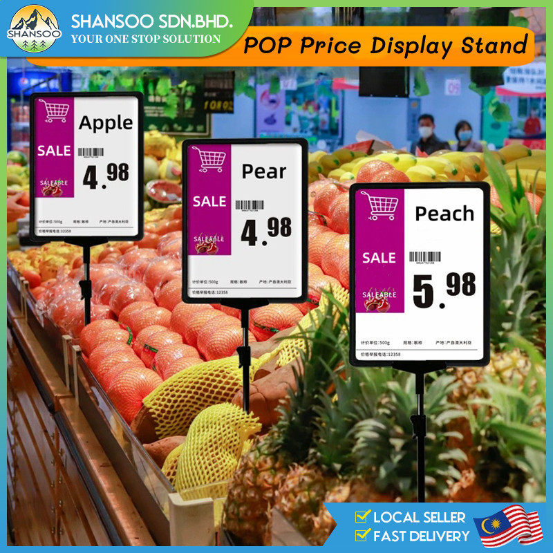 A4 Promotion Poster Price Stand Adjustable Height Table Top Price POP ...