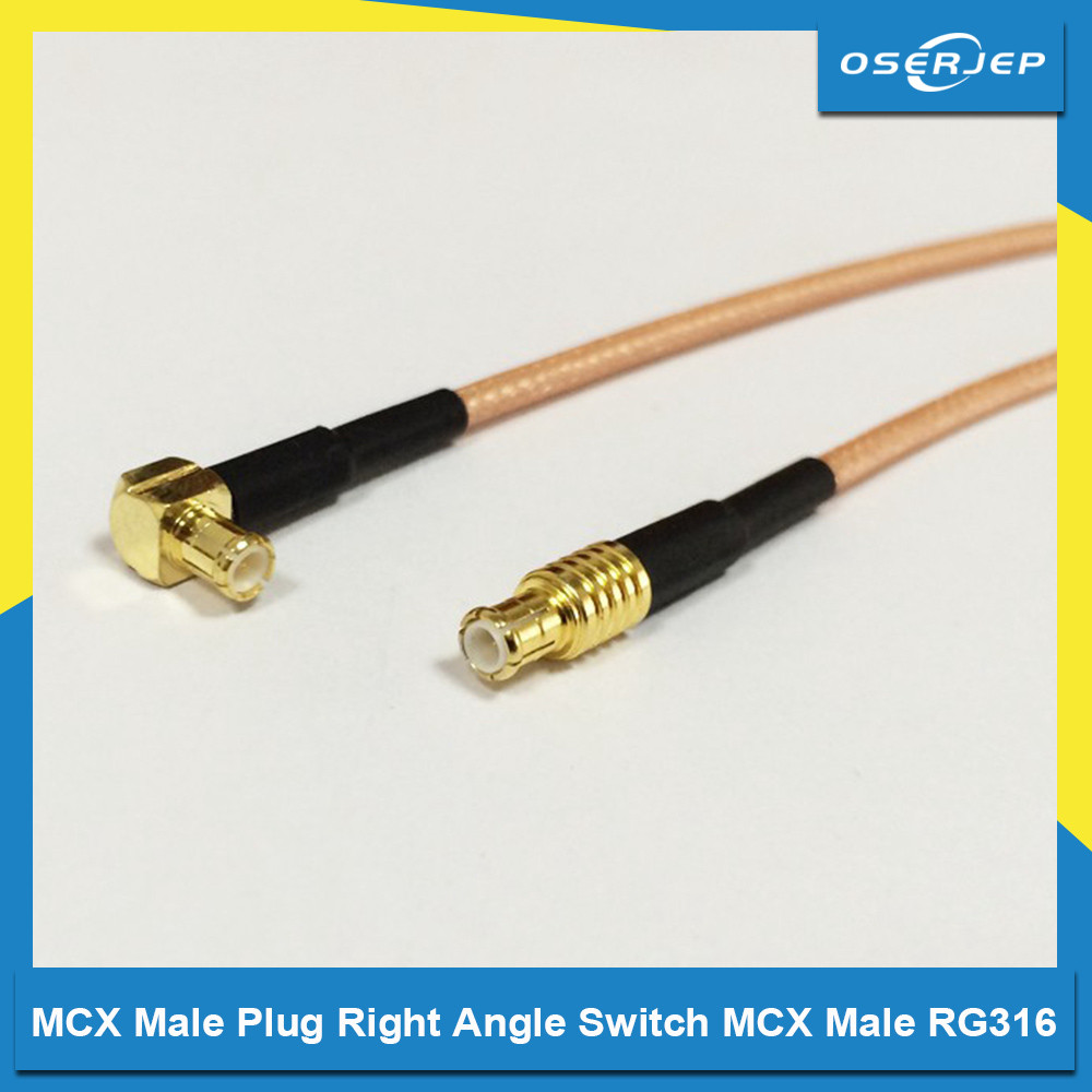 0.5ft Rf Wire Connector MCX Male to TNC Female nut O-Ring Assembly