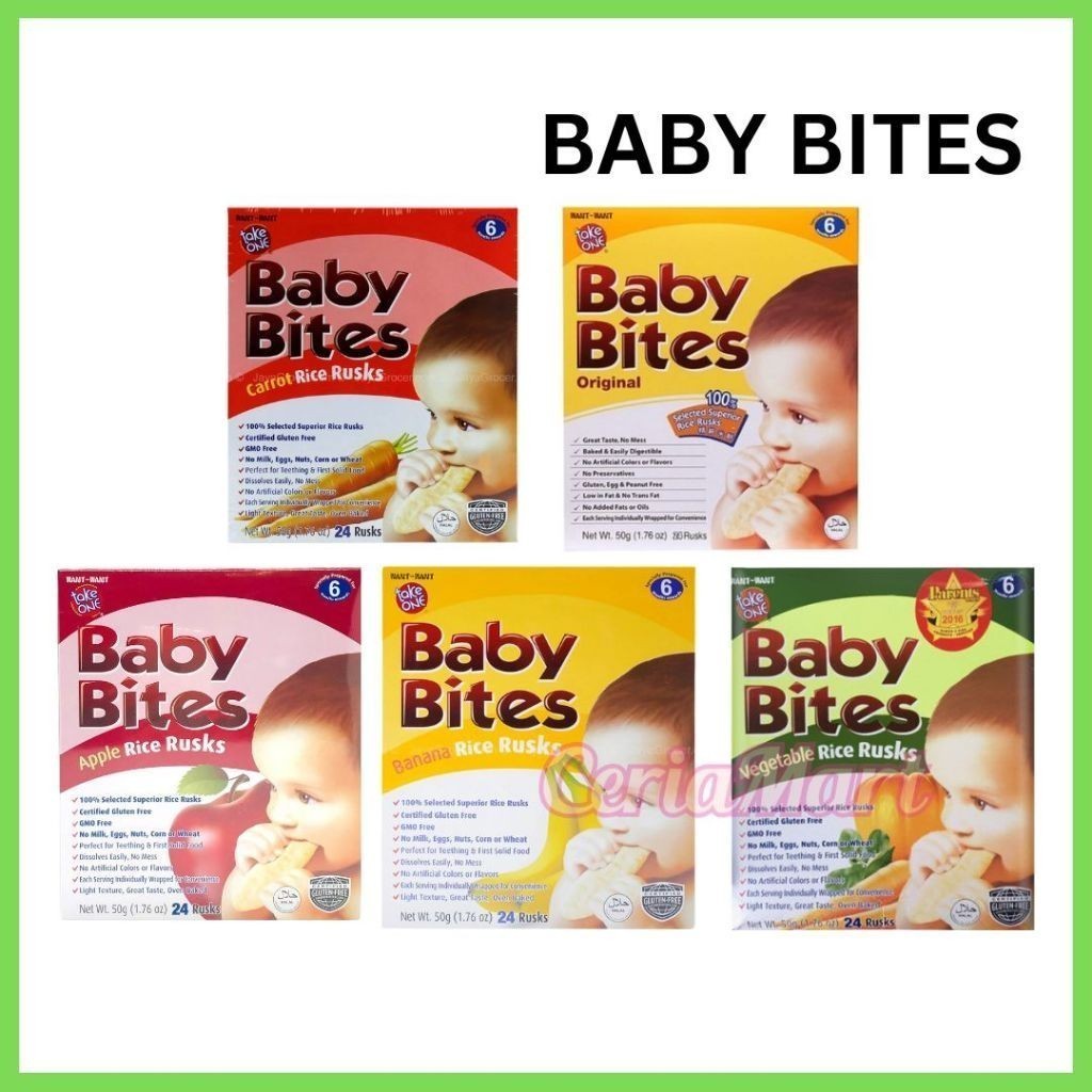 Take One Baby Bites Rice Crackers 50gm | Shopee Malaysia