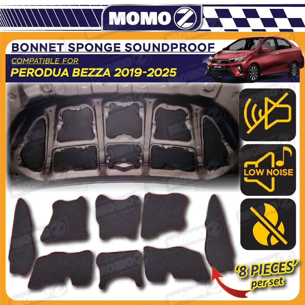 Car Perodua Bezza 2019 - 2025 Front Bonnet Sponge Sound Proof Hood ...
