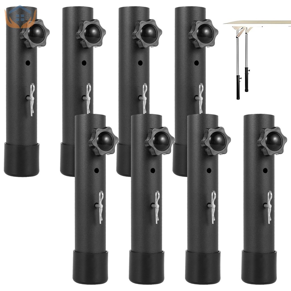 8Pcs Folding Table Leg Extender Heavy Duty Steel Leg Risers with Fixing ...