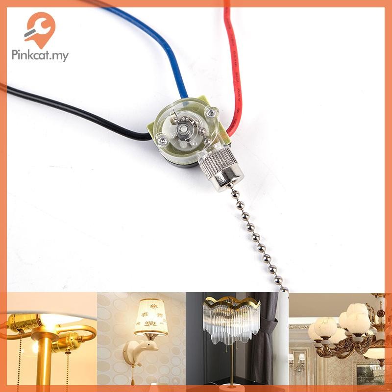 Pinkcat Replacement 3Wire Beads Chain Wall Light Fan Ceiling Switch ...