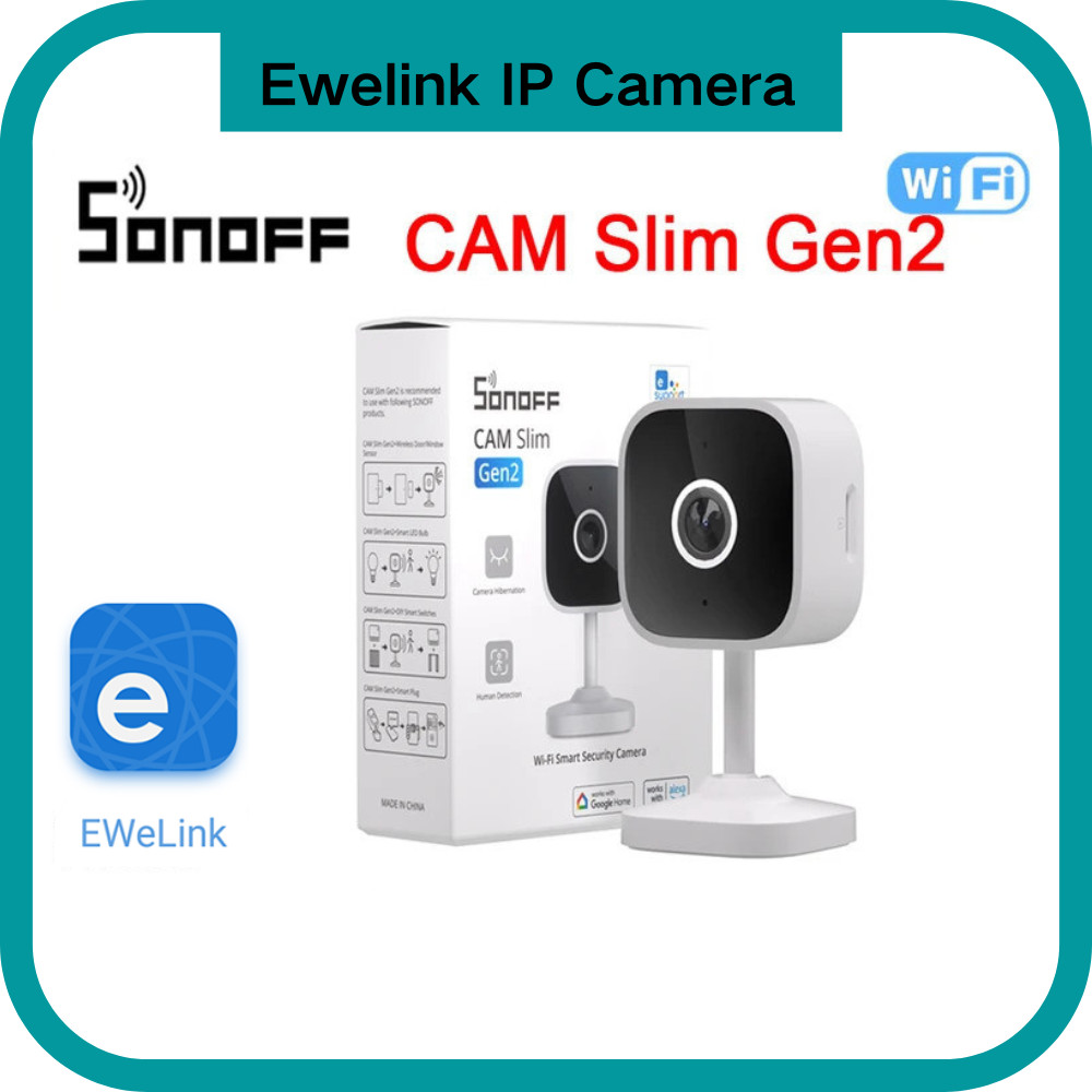 Sonoff eWeLink Wifi IP Security Camera S-CAM Slim 1080P FHD Wireless IR ...