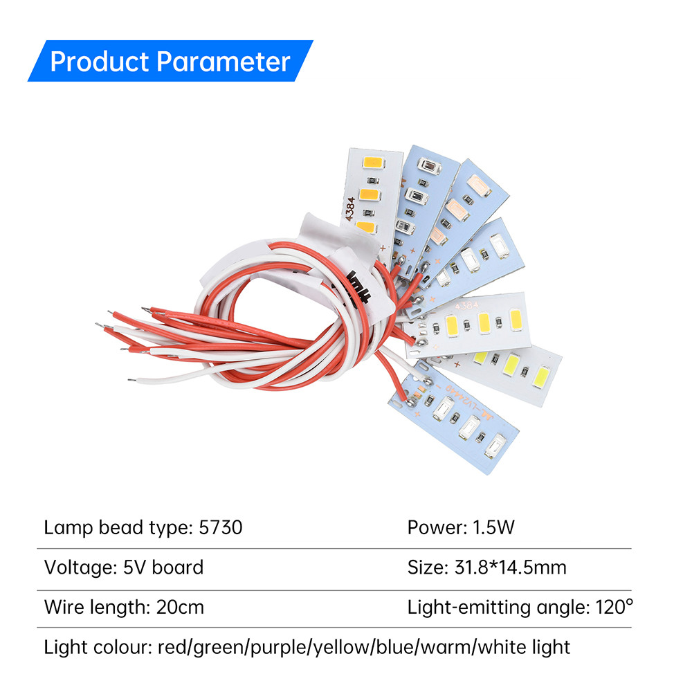 Pcbfun DC 5V 1.5W High Brightness 5730 Beads LED Module Holiday ...