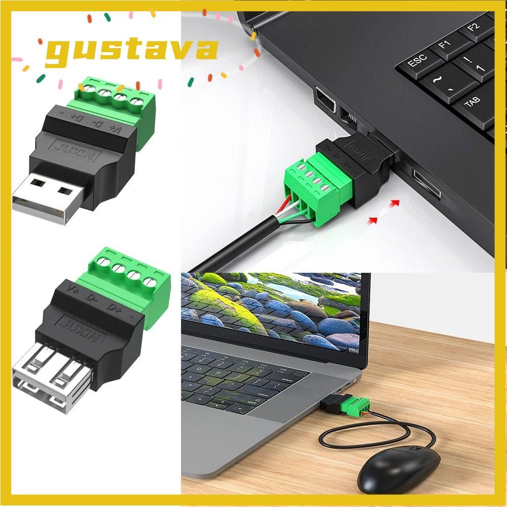 GUSTAVA USB Connector, Adapter Connector Jack USB 2.0 USB Turn Terminal ...